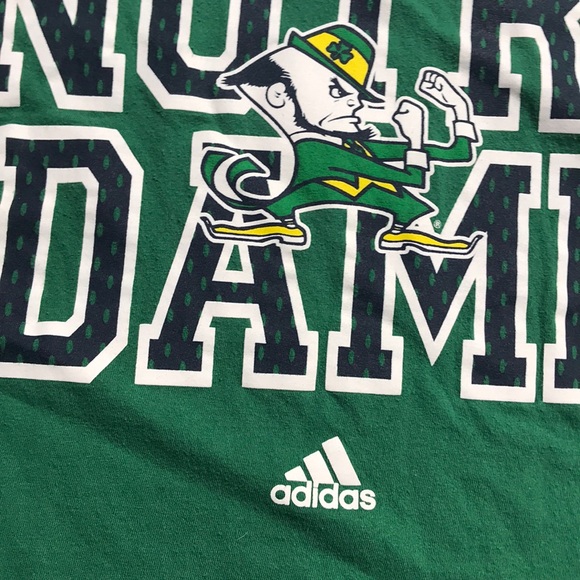 Notre Dame Adidas T-Shirt Size Men’s Medium - Picture 5 of 8